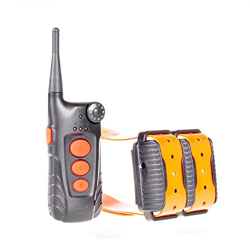 Aetertek 918C Remote Dog Pet Electric Shock Training Collar Submersible Rechargeable E-Collar (for Two Dogs)