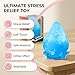 Water Drop Squeeze Squishies,Soft Fidget Stress Ball,Stress Balls for Adults Fidget Toys Adults,Fidgets Silicone Sensory Toys Rise Relief Fidget Sensory for Anxiety (Blue)