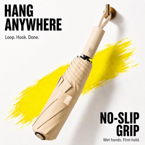 Image of ginoya brothers Premium Auto Open & Close Compact Travel Umbrella for Men & Women With 10 Durable Ribs Strong Wind Resistant Folding Easy to Carry Umbrella For Sun & Rain