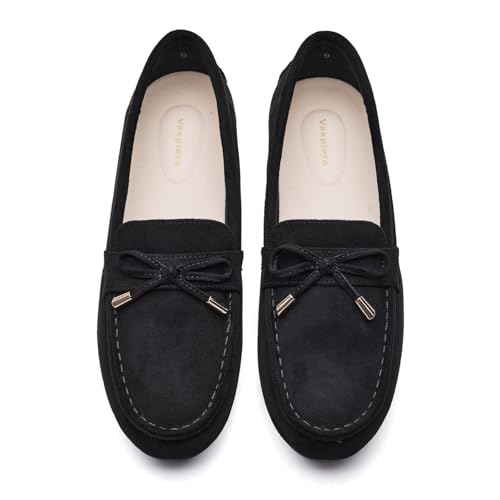 Image of Vespiero Loafers for Women Slip On Flats Comfortable Business Dressy Casual Non Slip Work Walking Office Loafers Shoes