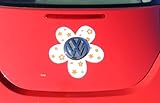 Bling My Bug Magnetic VW Beetle Decal Orange Daisy