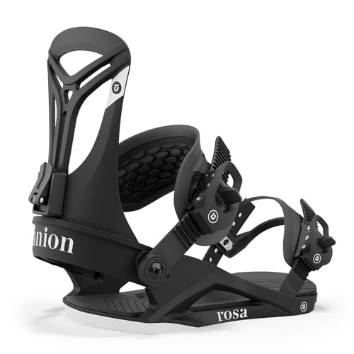 Union Rosa Womens Snowboard Bindings, S, Black