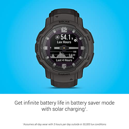 Garmin Instinct® Crossover Solar, Hybrid Smartwatch, 45mm, Graphite - image 6