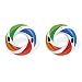 Intex Inflatable Color Whirl Floating Tube Raft w/Handles (Set of 2) 48in 58202EP