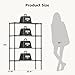 DUMOS 4 Tier Metal Wire Rack Shelf Heavy Duty Standing Shelves Adjustable Steel Closet Shelving Unit Organizers and Storage for Kitchen Bathroom Pantry Office, 13.78