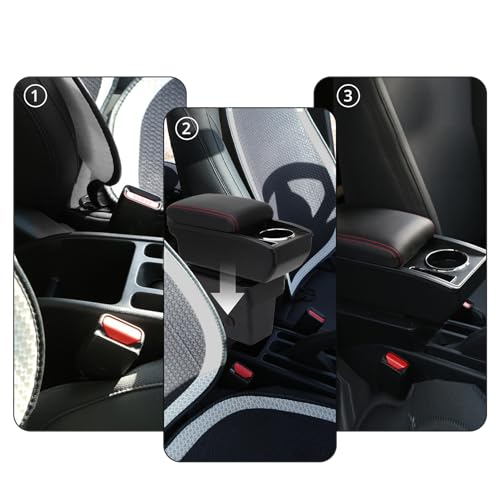 YJYWZH Accoudoir central pour Renault Clio 4 Clio 3 avec porte-gobelet – vue 7
