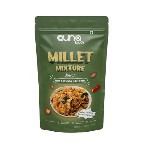 Guna Foods Millet Mixture Jowar Chivda (150 gm)-Crunchy, Healthy Millet Snack | Gluten-Free, High Fiber | Perfect with Tea or On-the-Go