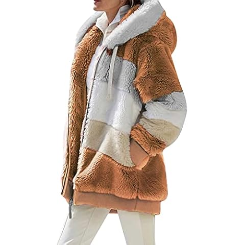 Chaqueta de forro polar con capucha y cremallera VEVESMUNDO para mujer Cover