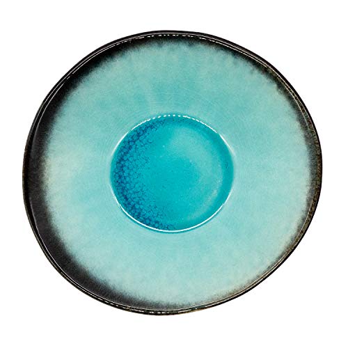 イチキュウ 美濃焼 サラダボウル 約22×21×6cm 新海釉 日本製 水色