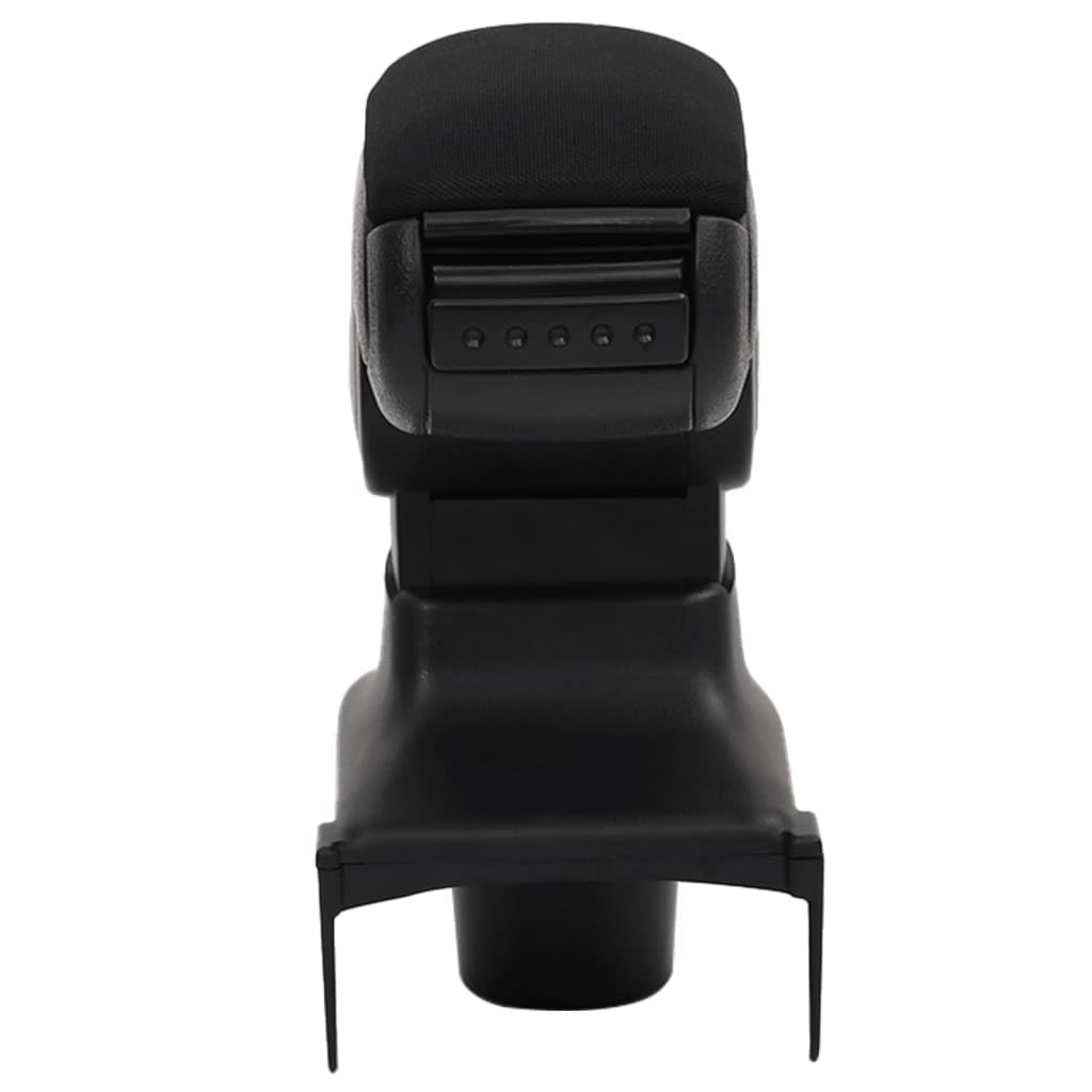 Podłokietnik samochodowy, czarny, z tworzywa ABS, 15 x 35 x 30 do 47 cm, konsola środkowa ze schowkiem, pasuje do Renault Clio LHD MK4 2013, ergonomiczne wyposażenie do długich podróży