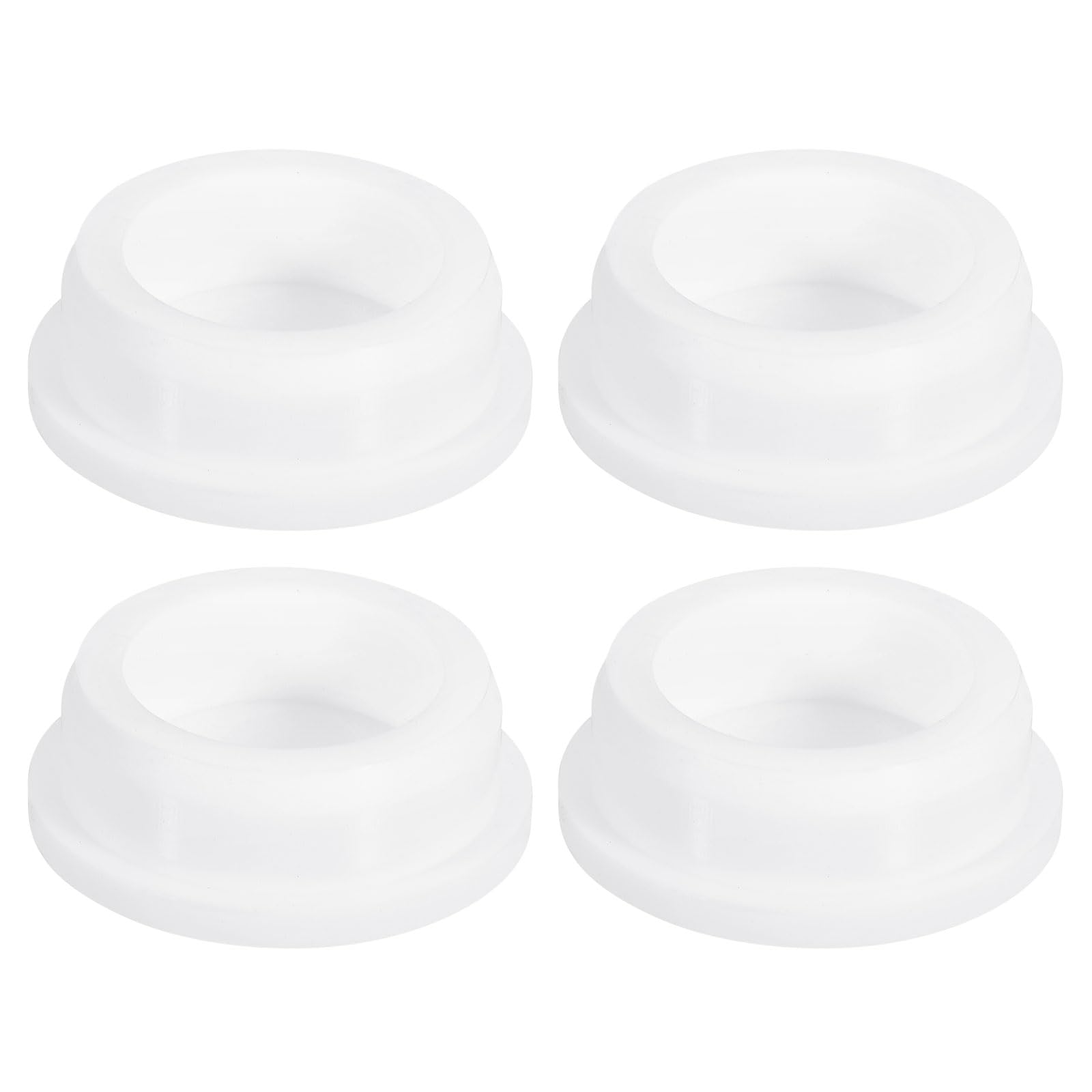 uxcell 4Pcs White Plug Holes, Waterproof Rubber Button Plug for 40mm / 1.57" Hole