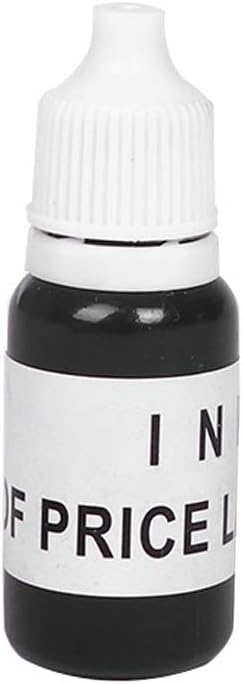 10ml Special Ink for Coding Numbering Machine Price Labellers Digital Marking, 6cm high, Black