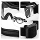 Esshogo Hundebrille Sonnenbrille, Große Hunde Hundeschutzbrille, UV-Schutzbrille, Einstellbar Hunde Sonnenbrille, Hundebrille für mittelgroße und kleine, Motorradbrille transparente Einstellbar
