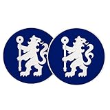 Desert Cactus Chelsea FC Car Accessories Absorbent Sandstone Cup Coasters Licensed Product Set of 2 (Car Coaster C)