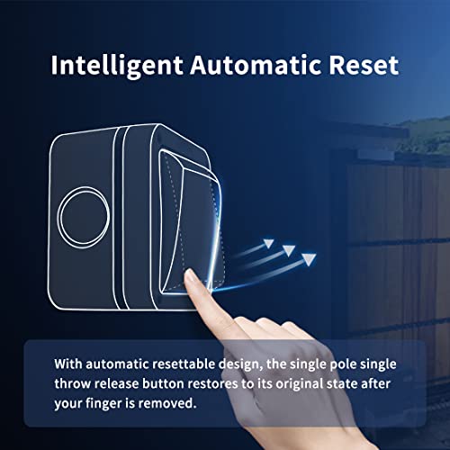 Topens Tc148 Waterproof Wall Push Button Surface Mounted Wired Release Switch For Automatic Gate Opener, Door Access Control System And Doorbell System, Momentary Contact Switch For Outdoor Use #TOP2