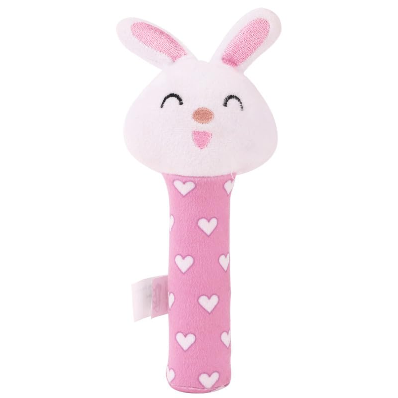Trots Squeaky Toy for Babies, Soft, Chew-Safe and Non-Toxic, Stimulates Sensory and Motor Skills, Lightweight and Easy to Hold, for Babies 3+ Months, Pink-picture-24