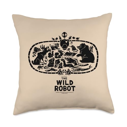 DreamWorks The Wild Robot Group Hug Throw Pillow