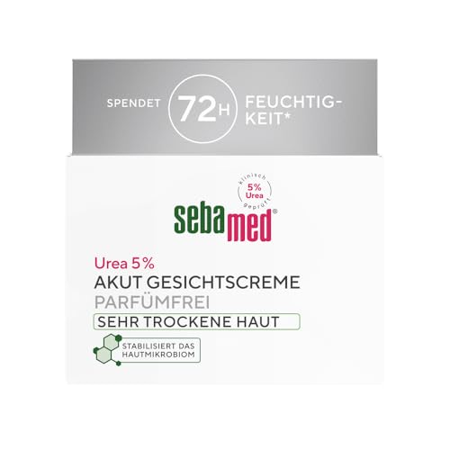Sebamed Urea 5% Akut Gesichtspflege parfümfrei sehr trockene Haut 50