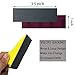 Micro Detail Sander Paper Kit 70PCS Wet Dry Sandpaper-Grit 400 600 800 1000 1500 2000 3000,3.5”x 1”Hand Sanding Block with Hook and Loop Sanding Strips for Craft, Wood and Small Space Sanding Works