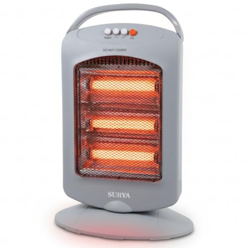 Surya Roshni 1200 Watt Halogen Room Heater with 3 Heat Settings