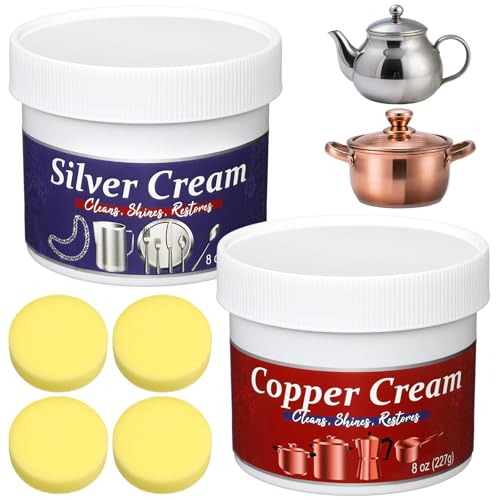 Pack 4 Limpiadores y Pulidores de Plata y Cobre 8 oz miniatura 1