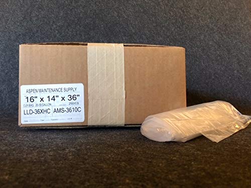 Clear 20-30 Gallon Trash Bag Dimensions: 16X14X36