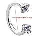 Jovivi 3pcs 16g CZ Stainless Steel Horseshoe Hoop Multi-functional Captive Ring for Nose Daith Lip Eyebrow Nipple Ear Cartilage Helix Septum
