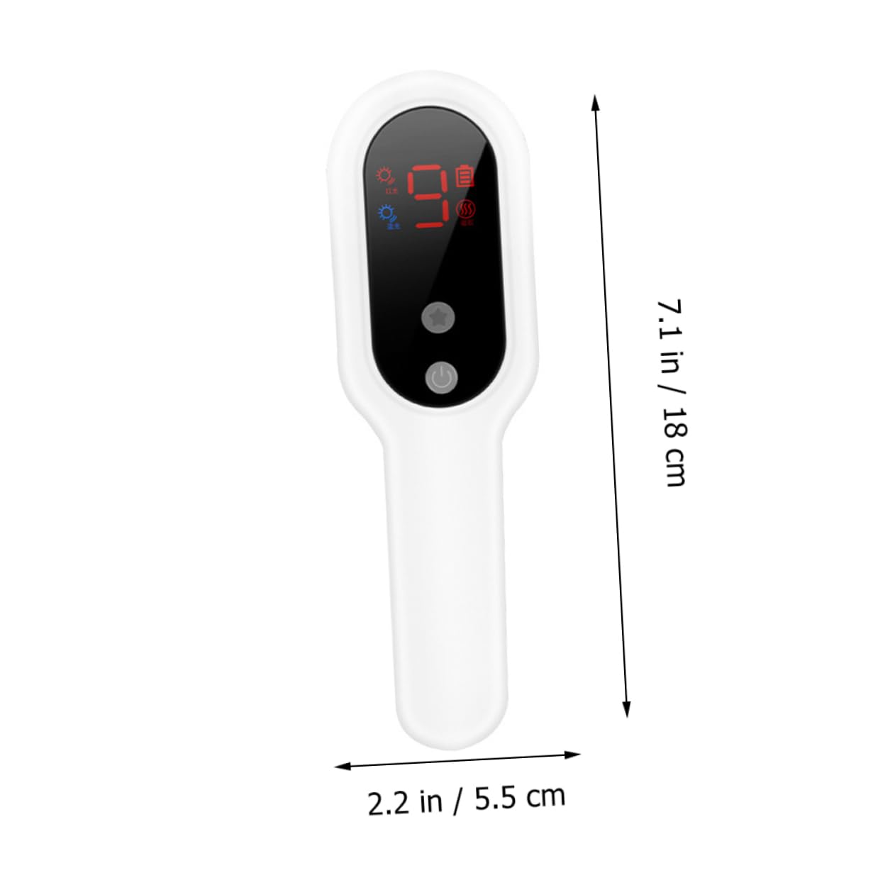 VICASKY 1 set di pettine elettrico per massaggio del cuoio capelluto, portatile e durevole, favorisce e aumenta il flusso sanguigno per alleviare l'affaticamento della testa per la crescita dei