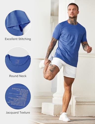 Arjen Kroos Men's Jacquard Mesh Performance T-Shirts Ice Silk Quick-Dry & Wrinkle-Resistant Athletic Undershirt3