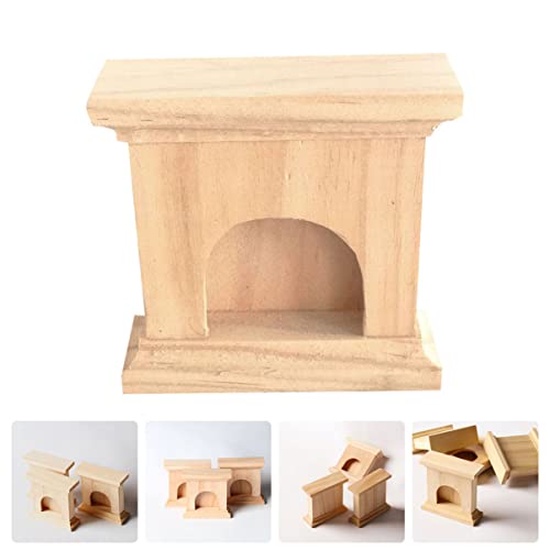 Toyvian Lareira Em Miniatura Mini 2 Peças Lareira de Boneca de Boneca Móveis Miniature Mobiliário de