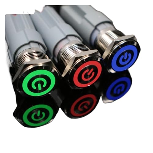 Interrupteur bouton métallique 16mm étanche pour remplacer commande 24V