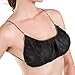 Appearus 50 Ct. Disposable Bras - Women's Disposable Spa Top Underwear Brassieres for Spray Tanning, Individually Pack (Black/DB101BLK)