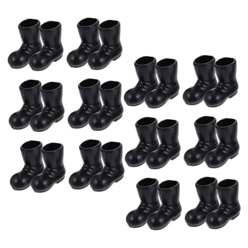 Milisten 30pcs Miniature Santa Boots Model Cute Xmas Ornaments for Dollhouse Holiday Decor Pe Material for Crafts Christmas Table Centerpieces