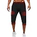 Coofandy Casual Elastic Waist Harem Training Jogger Sport Short Baggy Pants Black X-Large