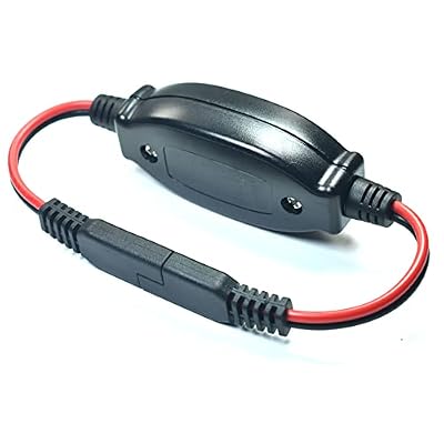 FILSHU SAE Extension Cable 16 AWG Wire Harness 12V-24V DC with ON/OFF Switch Quick Connect/Disconnect Snap Action Cable for Motorcycle,Cars,Camp Trailer Solar Panels(30cm/1ft)