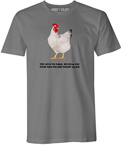 T-shirt slogan gris XL pour homme à manches courtes