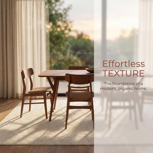 Tapete decorativo antideslizante crema 140x201 cm miniatura 4