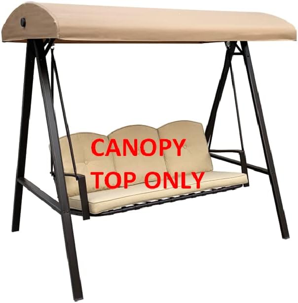 ALISUN Replacement Canopy Top for Model#GSS00132D Cunningham 3-Seater Patio Swing (Top Only)