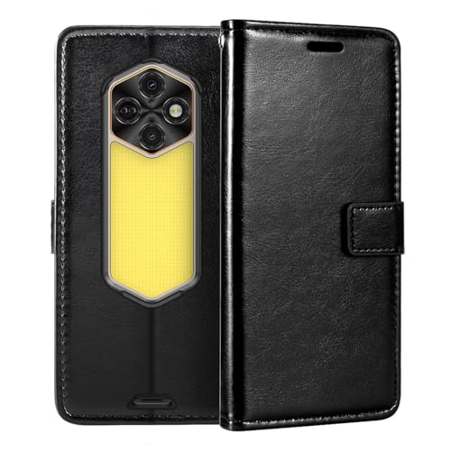 Shantime ���U�[�P�[�X Ulefone RugKing 5 Pro �Ƃ̌݊������� �r�W�l�X�f�U�C�� �}�O�l�b�g�蒠�^ 3�J�[�h���[ �ʐ^���� �B�����z�t��(�u���b�N)