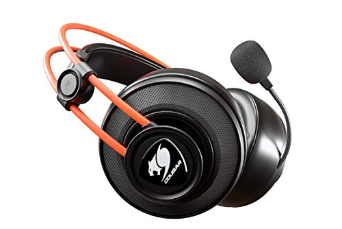 Cougar Immersa Ti Gaming Headset - Microphone And Volume Control - Lightweight- Noise Cancelling Headphone - 3.5M Phone Plug For Pc Gaming, Ps4 (3H300P40T.0001) #TOP2