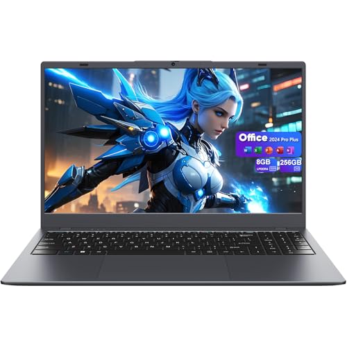 ZENAERO 15.6' Laptop, AMD 3020e (Up to 2.6GHz), 8GB RAM 256GB SSD, Win 11 Pro, FHD Display, HDMI, Type-C, USB-A, Wi-Fi 5, BT 5.0, Office 2024 Pre-Installed