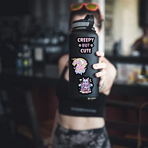50Pcs Pink Gothic Stickers For Kids, Waterproof Vinyl Stickers For Water Bottles, Scrapbooks, Laptops, Phone Cases, Decorative Gifts For Teens Girls #TOP3