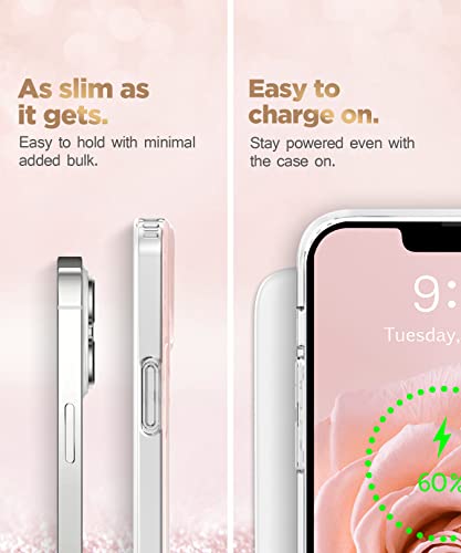 Togestar | Pink Iphone 12 Pro Max Case For Women | 10Ft Drop Tested | Wireless Charging | Marble Pattern Hard Case #TOP5