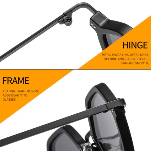 Lunettes de soleil polygone protection UV400 verres dégradés - 4
