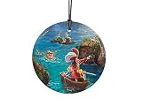 Disney – Peter Pan – Captain Hook and SMEE – 3.5” Starfire Prints Hanging Glass Print Accessory – Light Catching Hanging Accessory – Ideal for Gifting and Collecting