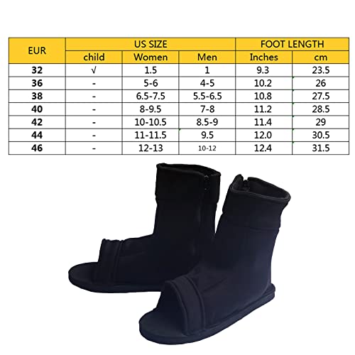 Moocos Halloween Cosplay, Borotu Ninja Shoes Shippuden Shoes For Men And Women And Kids, Us Size Black #TOP3
