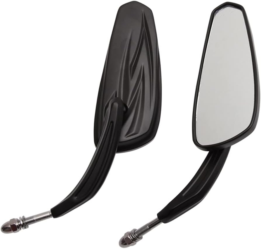 Motorcycle Accessories For H-arley For Road Glide Ultra FLTRU 2017-2018 Motorcycle Flaming Chrome/Black Side Mirrors Side Mirror (Color : Black)