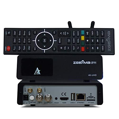 New Version Zgemma H9S con un Multistream sintonizador DVB-S2 X, 4 K UHD HDR, 2*WiFi