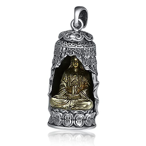 GUMEI Collana con Ciondolo in Ossidiana Naturale Buddha Amitabha Collana con Ciondolo a Testa di Buddha GUMEI Collana con Ciondolo in Ossidiana Naturale Buddha Amitabha Collana con Ciondolo a Testa di Buddha