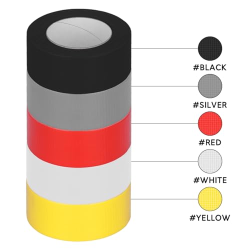 Foto von verpacking Premium Panzertape 50 m x 48 mm Silber Gewebeband Gaffa Tape Reparaturband hohe Klebekraft Klebeband mit Naturkautschuk-Kleber (12 Stück)